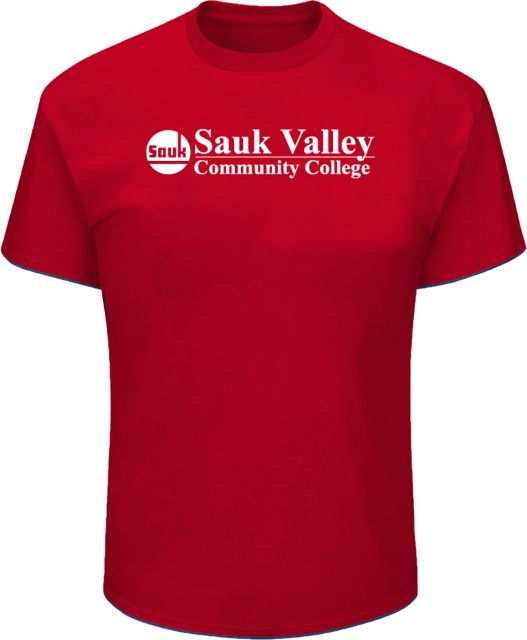 Sauk Valley Tall T Shirt Sauk Valley CC Primary Wordmark - ONLINE ONLY