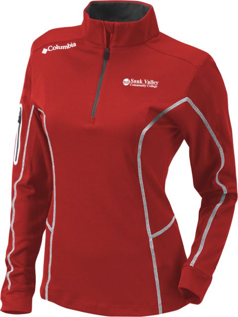 Sauk Valley Columbia Womens Omni Wick Shotgun 1/4 Zip Sauk Valley CC Primary Wordmark - ONLINE ONLY