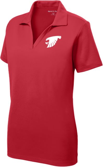 Sauk Valley Womens Dry Mesh Polo Sauk Valley CC Mascot - ONLINE ONLY
