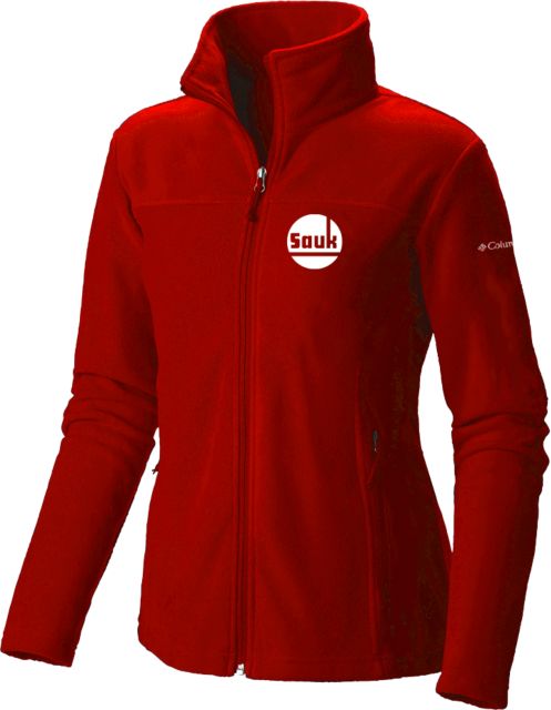 Sauk Valley Columbia Womens Full Zip Fleece Jacket Sauk Circle Wordmark - ONLINE ONLY